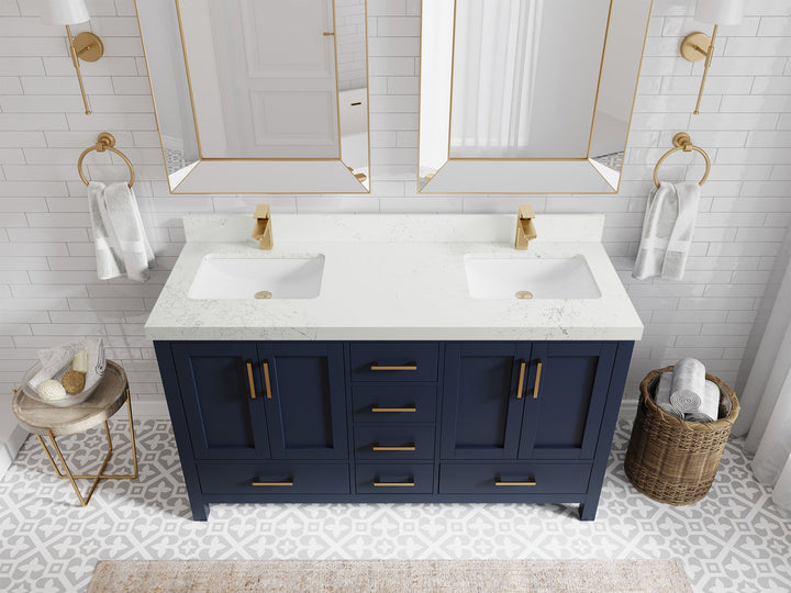 Malibu 60 in. W x 22 in. D Double Sink Bathroom Vanity - photo 32