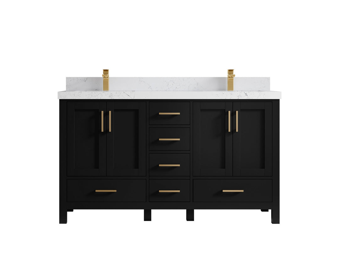 Malibu 60 in. W x 22 in. D Double Sink Bathroom Vanity - Willow Bath and Vanity