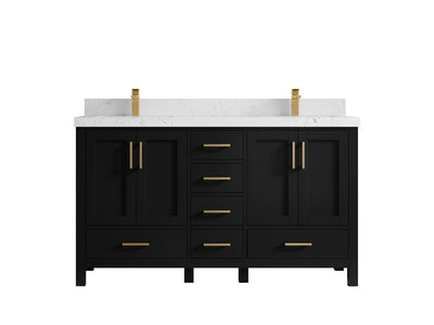 Malibu 60 in. W x 22 in. D Double Sink Bathroom Vanity - Willow Bath and Vanity