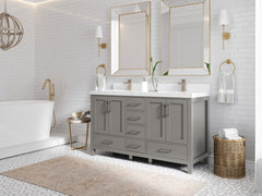 Malibu 60 in. W x 22 in. D Double Sink Bathroom Vanity - photo 2