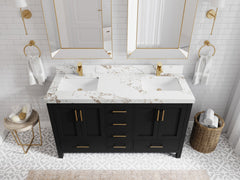 Malibu 60 in. W x 22 in. D Double Sink Bathroom Vanity - photo 38