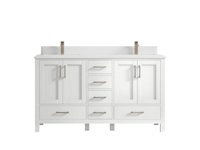 Malibu 60 in. W x 22 in. D Double Sink Bathroom Vanity - Willow Bath and Vanity