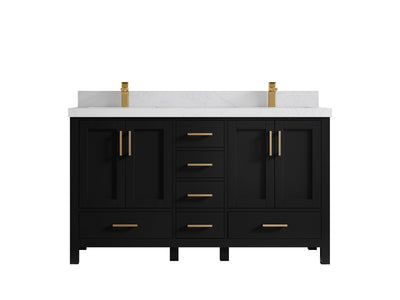 Malibu 60 in. W x 22 in. D Double Sink Bathroom Vanity - Willow Bath and Vanity