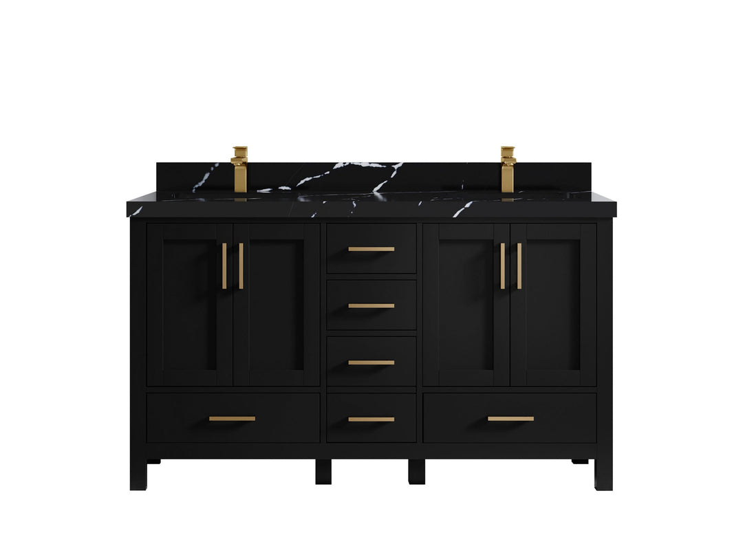 Malibu 60 in. W x 22 in. D Double Sink Bathroom Vanity - Willow Bath and Vanity