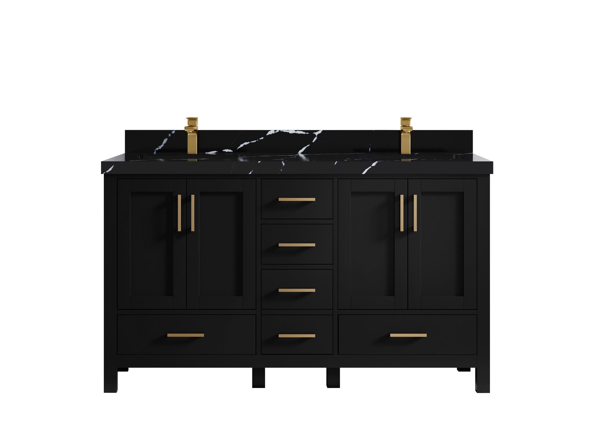 Malibu 60 in. W x 22 in. D Double Sink Bathroom Vanity - Willow Bath and Vanity