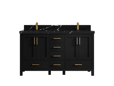 Malibu 60 in. W x 22 in. D Double Sink Bathroom Vanity - Willow Bath and Vanity