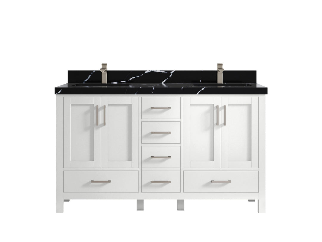 Malibu 60 in. W x 22 in. D Double Sink Bathroom Vanity - Willow Bath and Vanity