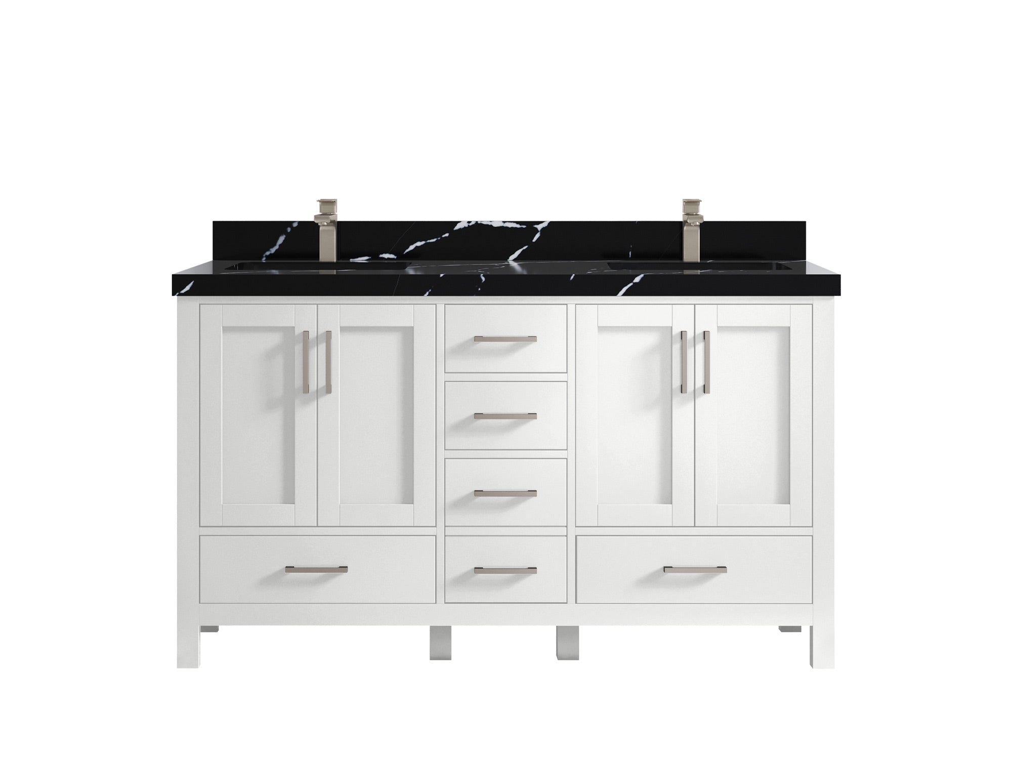 Malibu 60 in. W x 22 in. D Double Sink Bathroom Vanity - Willow Bath and Vanity