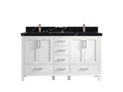 Malibu 60 in. W x 22 in. D Double Sink Bathroom Vanity - photo 9