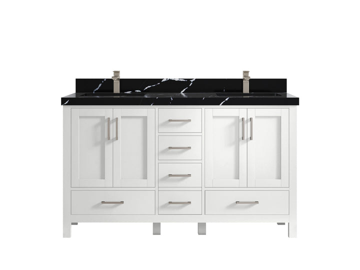 Malibu 60 in. W x 22 in. D Double Sink Bathroom Vanity - photo 9