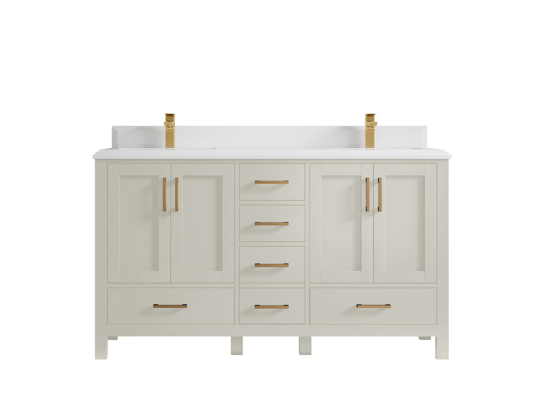Malibu 60 in. W x 22 in. D Double Sink Bathroom Vanity - Willow Bath and Vanity