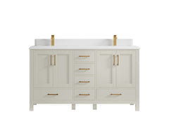 Malibu 60 in. W x 22 in. D Double Sink Bathroom Vanity - photo 27
