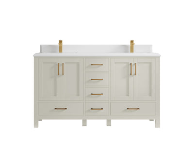 Malibu 60 in. W x 22 in. D Double Sink Bathroom Vanity - Willow Bath and Vanity
