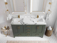 Malibu 60 in. W x 22 in. D Double Sink Bathroom Vanity - photo 45