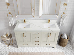 Malibu 60 in. W x 22 in. D Double Sink Bathroom Vanity - photo 16