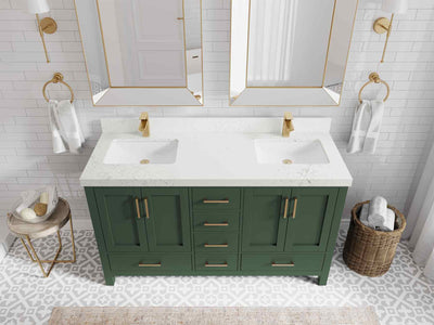 Malibu 60 in. W x 22 in. D Double Sink Bathroom Vanity - Willow Bath and Vanity