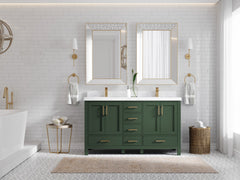 Malibu 60 in. W x 22 in. D Double Sink Bathroom Vanity - photo 4