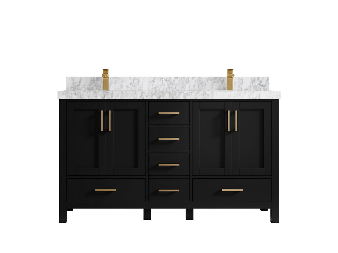 Malibu 60 in. W x 22 in. D Double Sink Bathroom Vanity - Willow Bath and Vanity