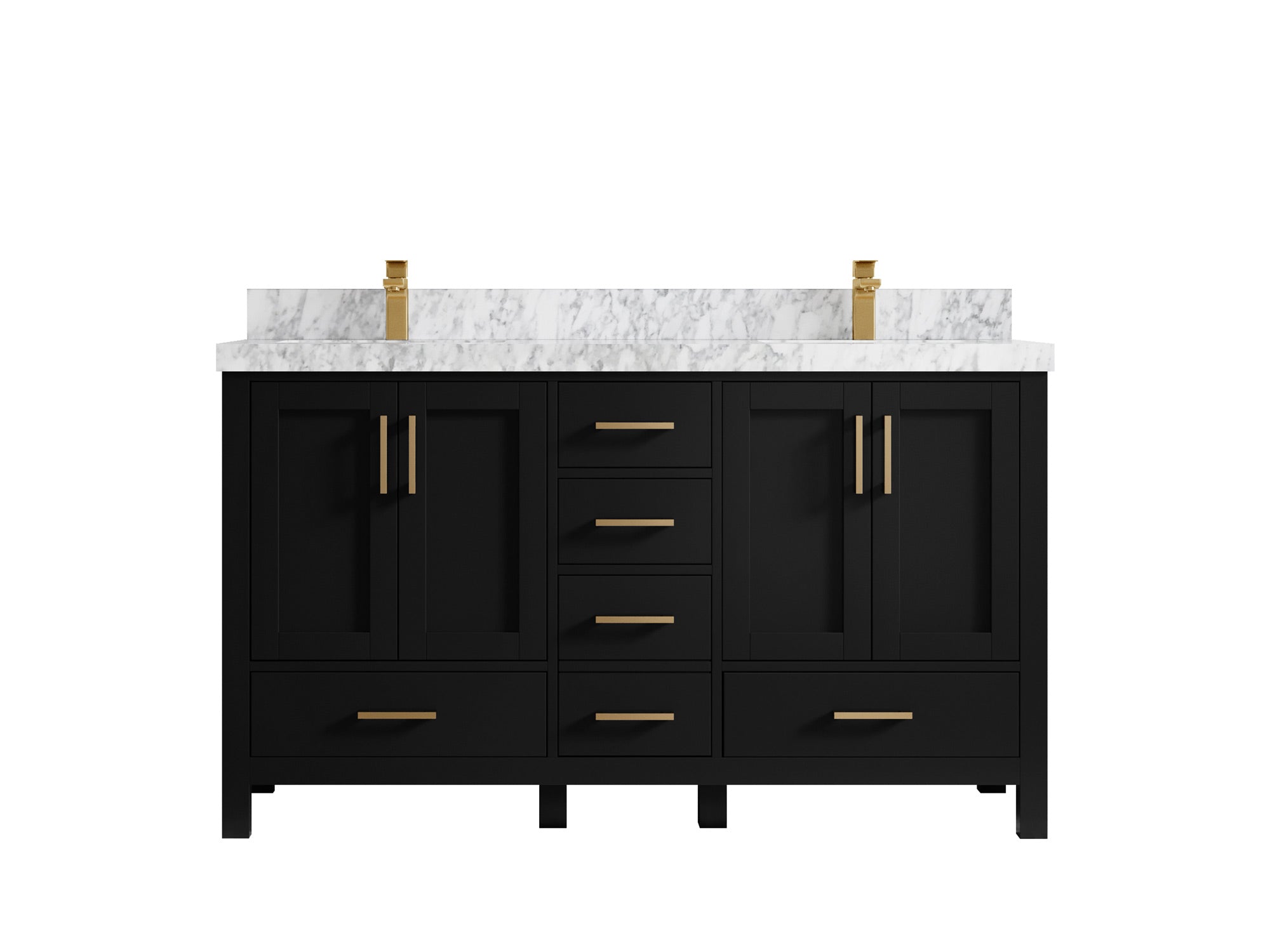 Malibu 60 in. W x 22 in. D Double Sink Bathroom Vanity - Willow Bath and Vanity