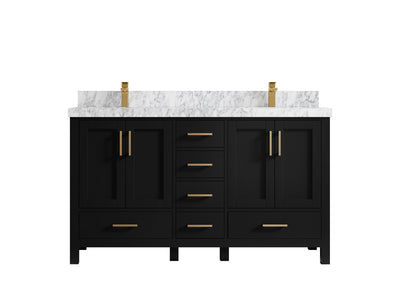 Malibu 60 in. W x 22 in. D Double Sink Bathroom Vanity - Willow Bath and Vanity
