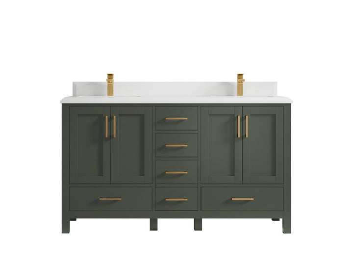 Malibu 60 in. W x 22 in. D Double Sink Bathroom Vanity - photo 34