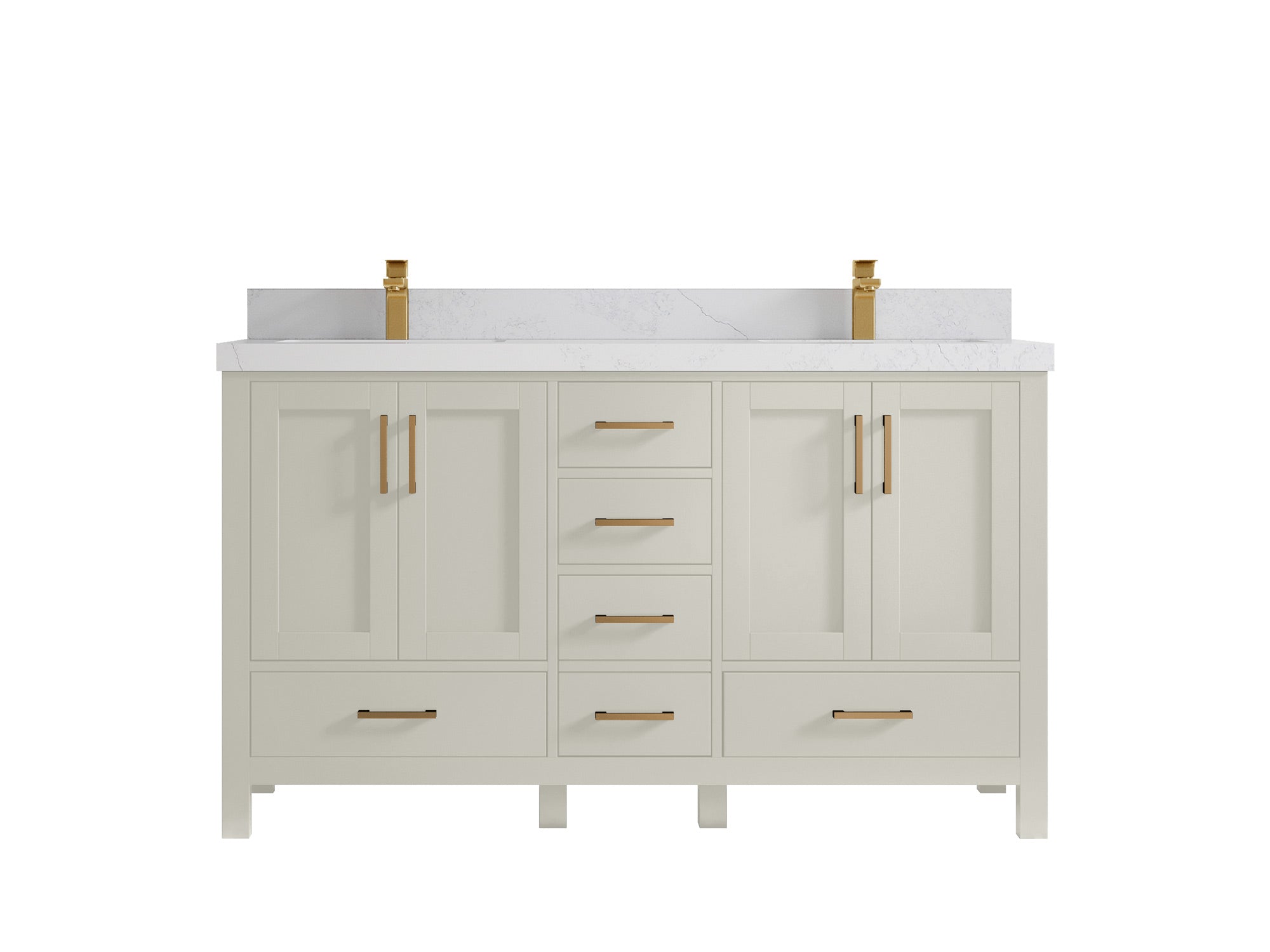 Malibu 60 in. W x 22 in. D Double Sink Bathroom Vanity - Willow Bath and Vanity
