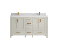 Malibu 60 in. W x 22 in. D Double Sink Bathroom Vanity - photo 1