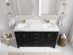 Malibu 60 in. W x 22 in. D Double Sink Bathroom Vanity - photo 14