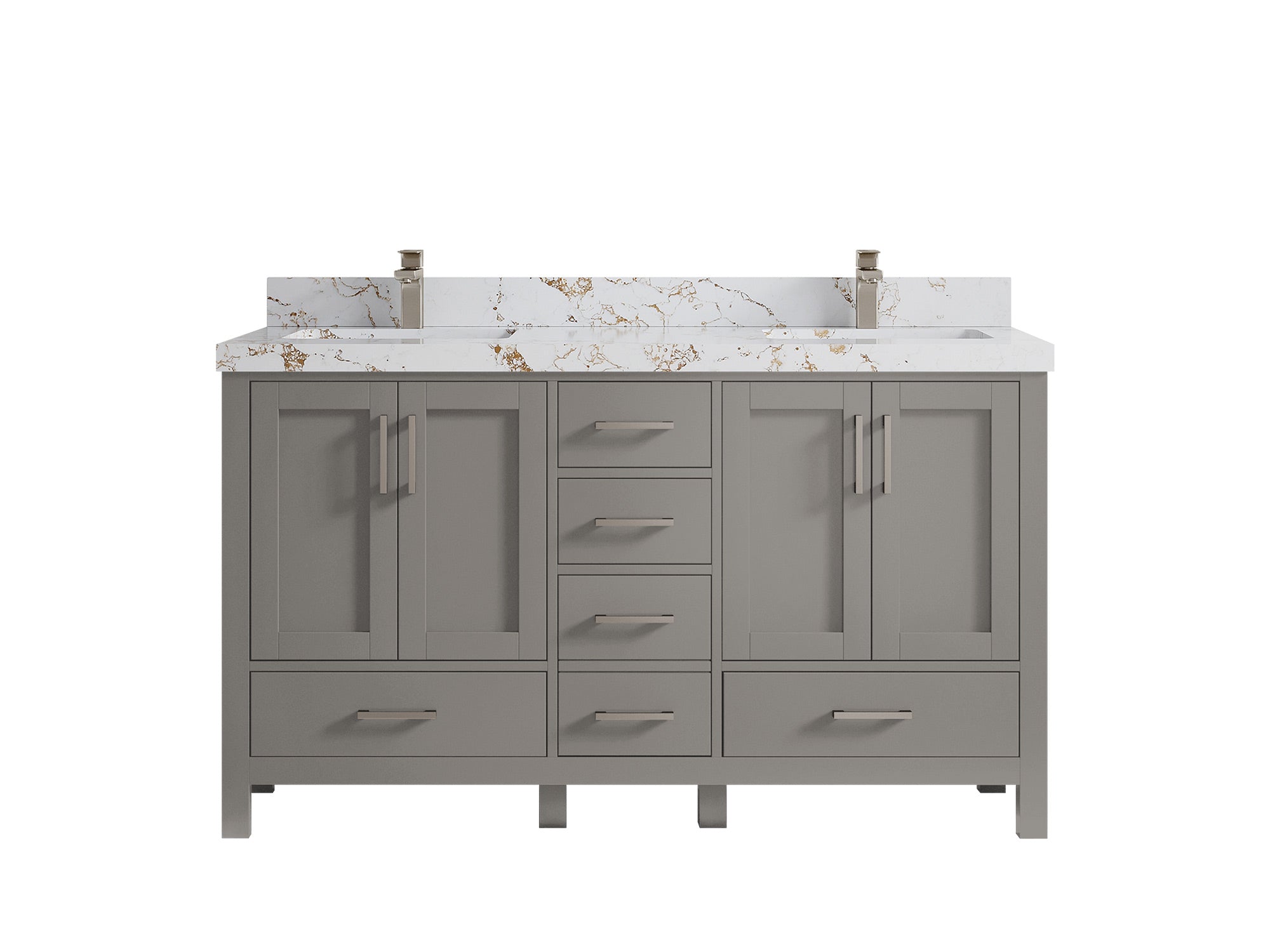 Malibu 60 in. W x 22 in. D Double Sink Bathroom Vanity - Willow Bath and Vanity