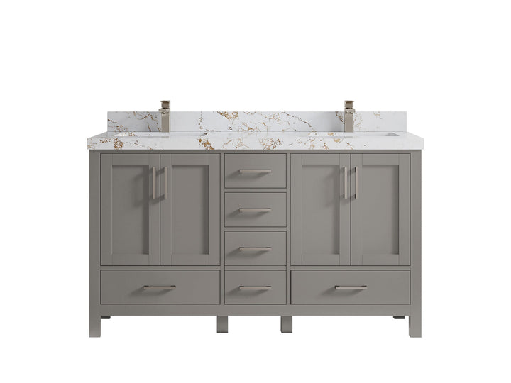Malibu 60 in. W x 22 in. D Double Sink Bathroom Vanity - photo 39