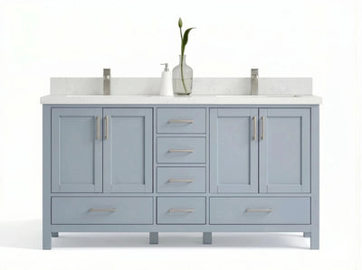 Malibu 60 in. W x 22 in. D Double Sink Bathroom Vanity - Willow Bath and Vanity