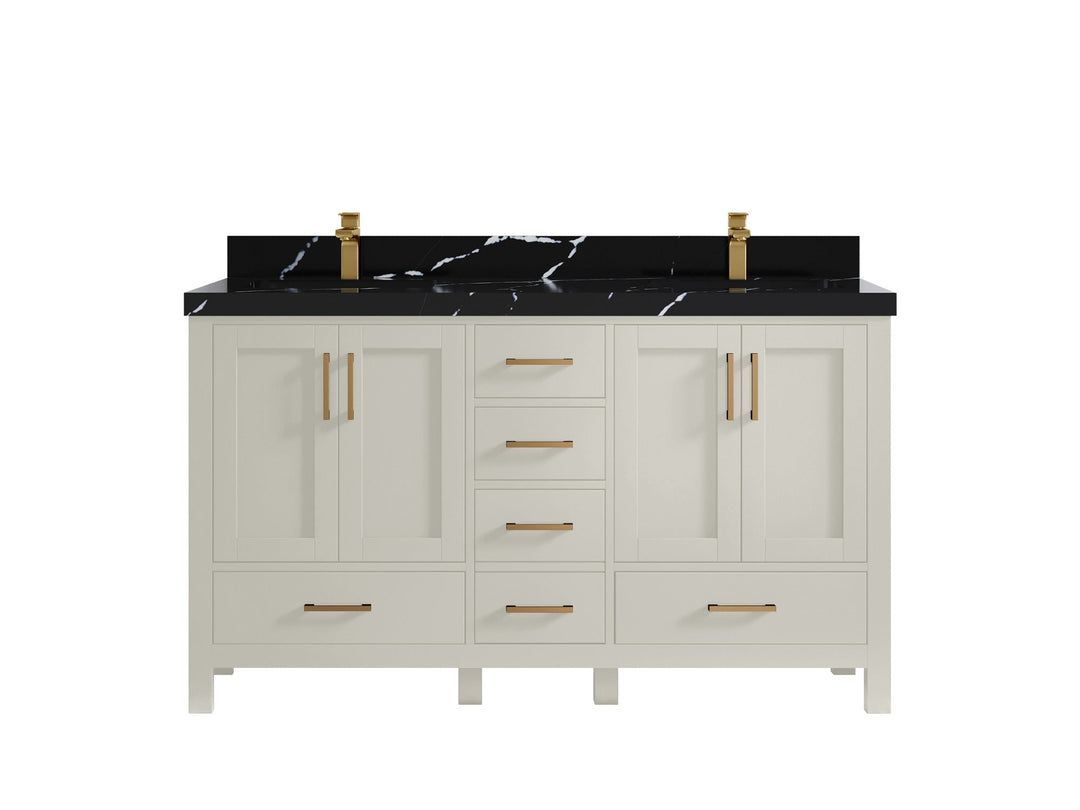 Malibu 60 in. W x 22 in. D Double Sink Bathroom Vanity - Willow Bath and Vanity