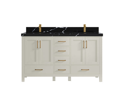 Malibu 60 in. W x 22 in. D Double Sink Bathroom Vanity - Willow Bath and Vanity