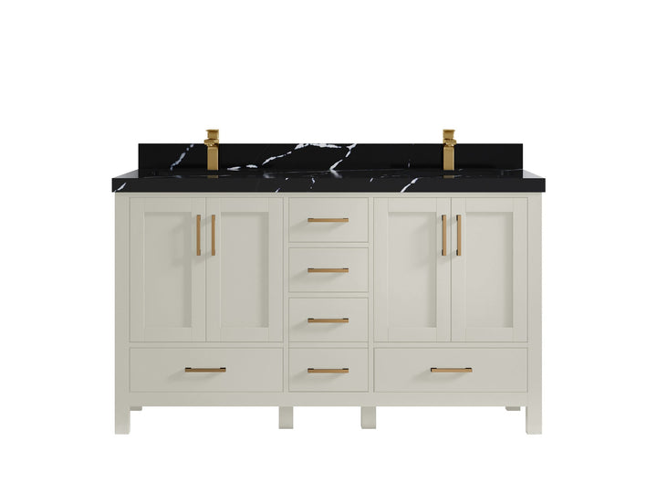 Malibu 60 in. W x 22 in. D Double Sink Bathroom Vanity - photo 9