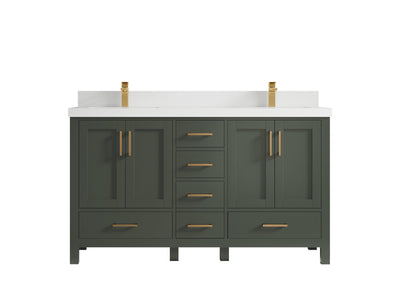 Malibu 60 in. W x 22 in. D Double Sink Bathroom Vanity - Willow Bath and Vanity