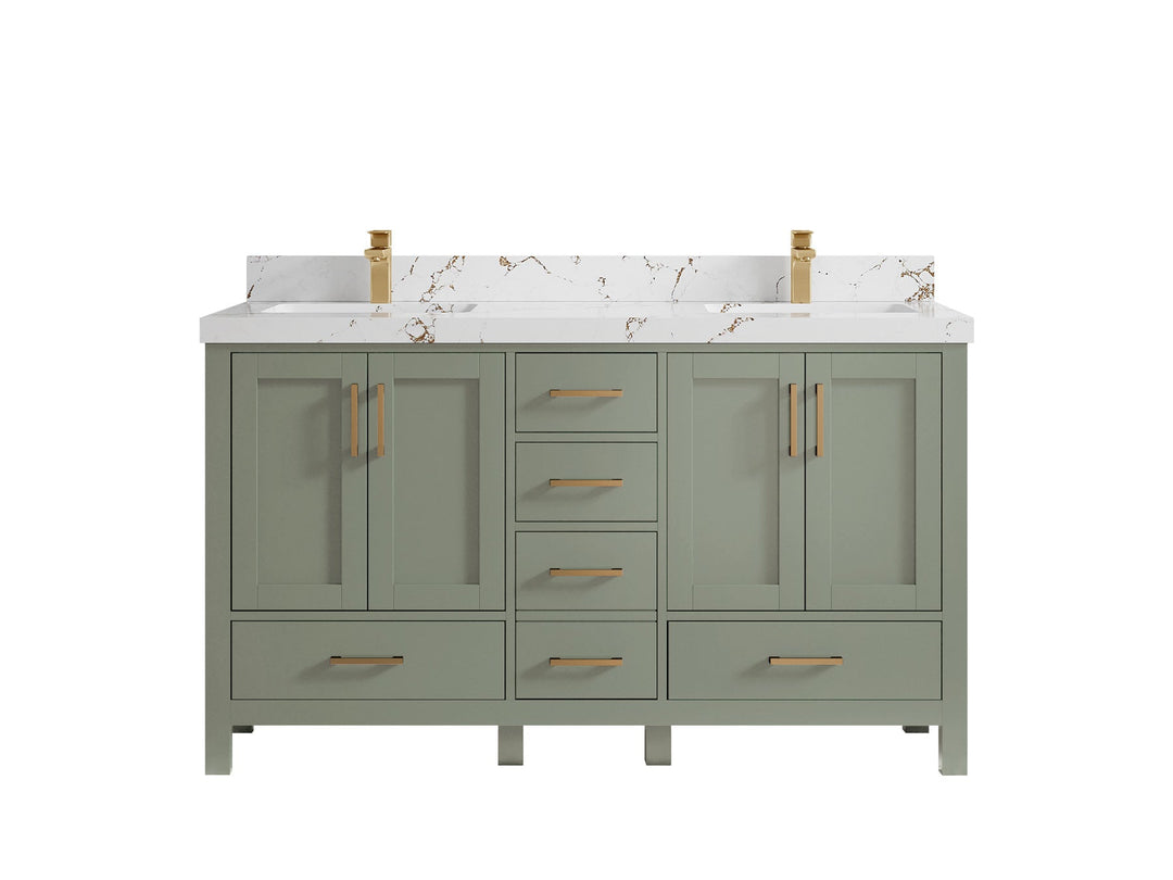 Malibu 60 in. W x 22 in. D Double Sink Bathroom Vanity - Willow Bath and Vanity