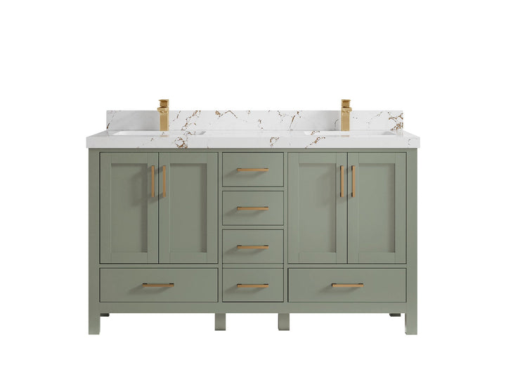 Malibu 60 in. W x 22 in. D Double Sink Bathroom Vanity - photo 38