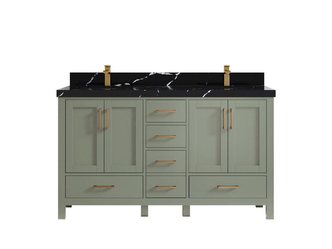 Malibu 60 in. W x 22 in. D Double Sink Bathroom Vanity - Willow Bath and Vanity