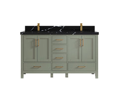 Malibu 60 in. W x 22 in. D Double Sink Bathroom Vanity - photo 18