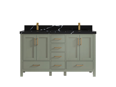 Malibu 60 in. W x 22 in. D Double Sink Bathroom Vanity - Willow Bath and Vanity