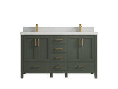 Malibu 60 in. W x 22 in. D Double Sink Bathroom Vanity - photo 14