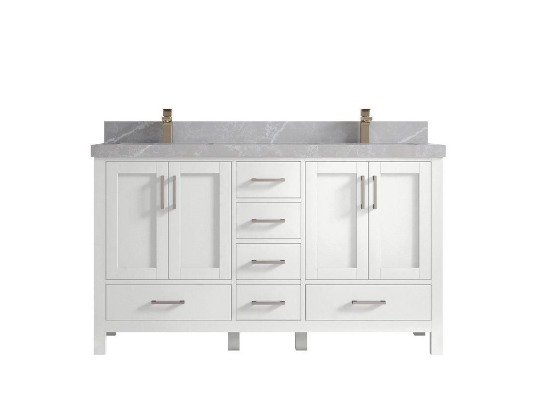 Malibu 60 in. W x 22 in. D Double Sink Bathroom Vanity - Willow Bath and Vanity