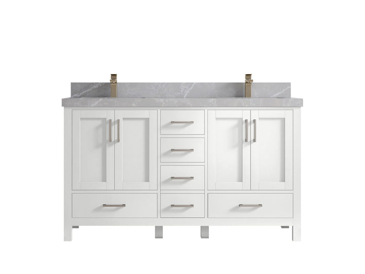 Malibu 60 in. W x 22 in. D Double Sink Bathroom Vanity - photo 33
