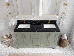 Malibu 60 in. W x 22 in. D Double Sink Bathroom Vanity - photo 17