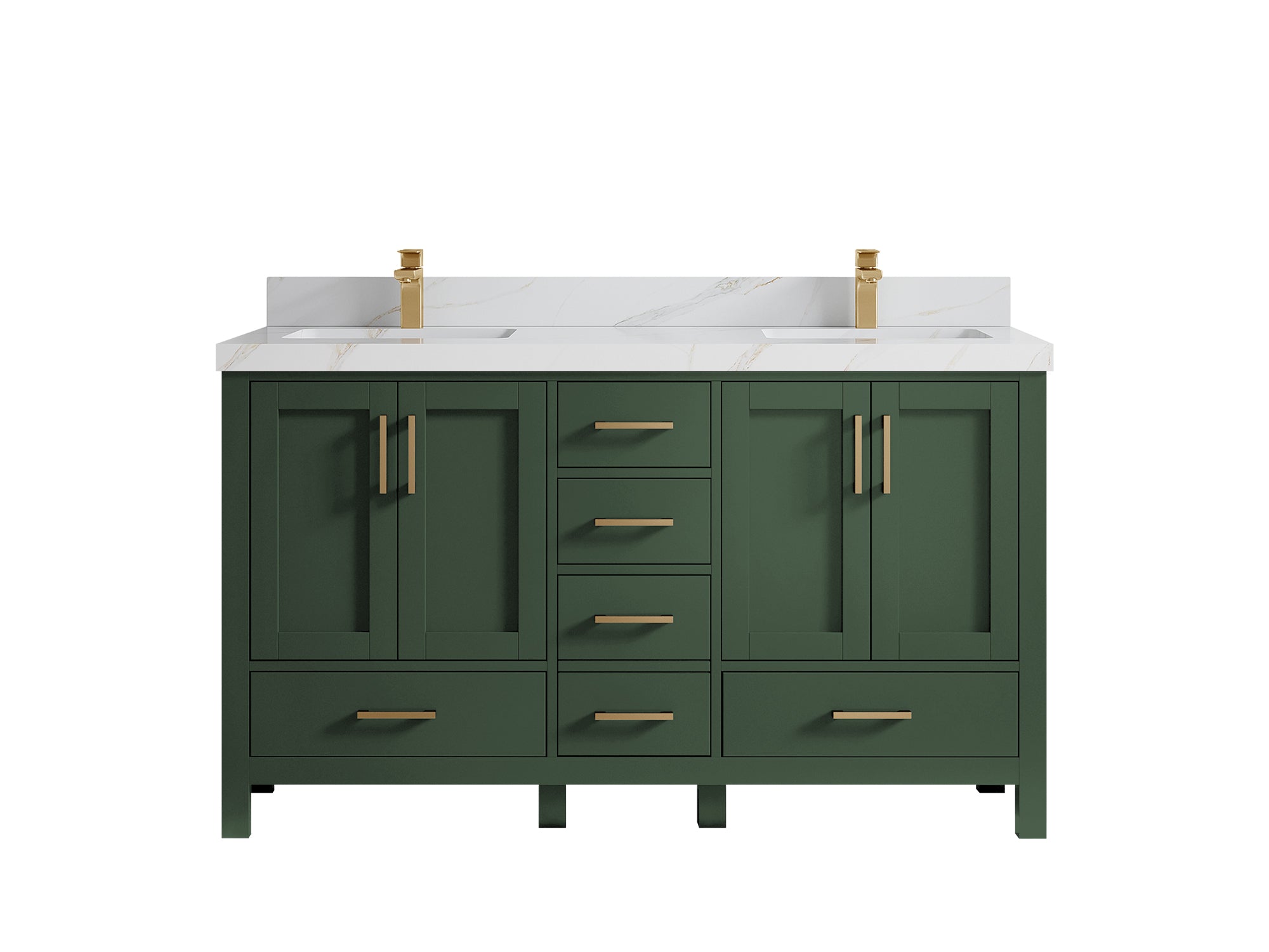 Malibu 60 in. W x 22 in. D Double Sink Bathroom Vanity - Willow Bath and Vanity
