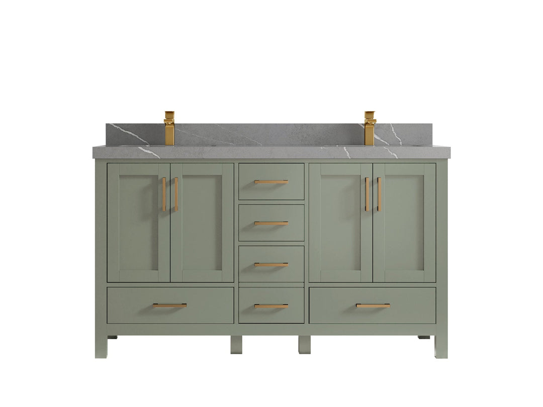 Malibu 60 in. W x 22 in. D Double Sink Bathroom Vanity - Willow Bath and Vanity