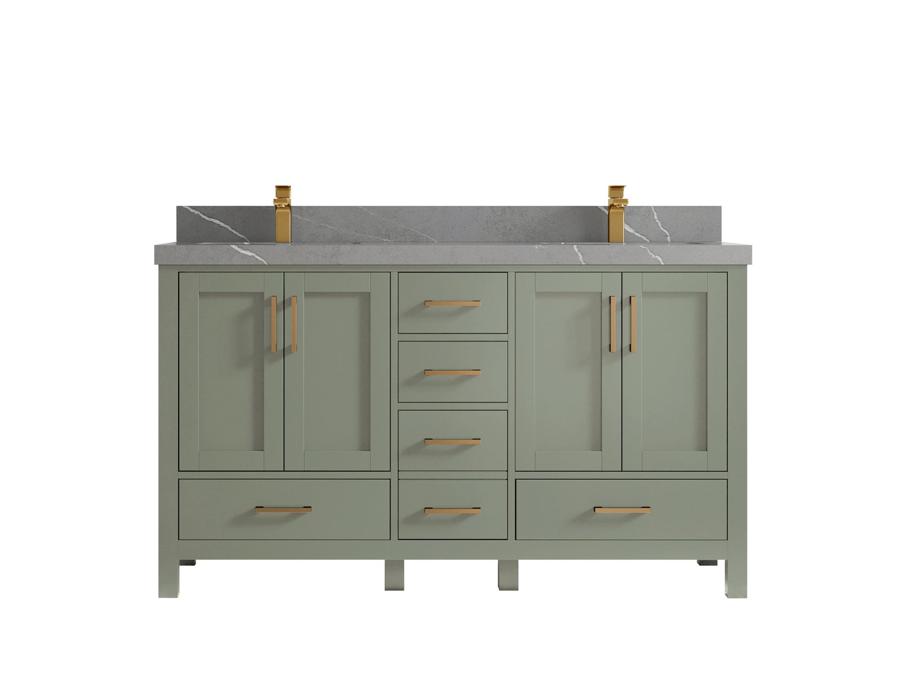 Malibu 60 in. W x 22 in. D Double Sink Bathroom Vanity - Willow Bath and Vanity