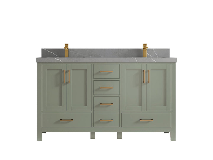 Malibu 60 in. W x 22 in. D Double Sink Bathroom Vanity - photo 36