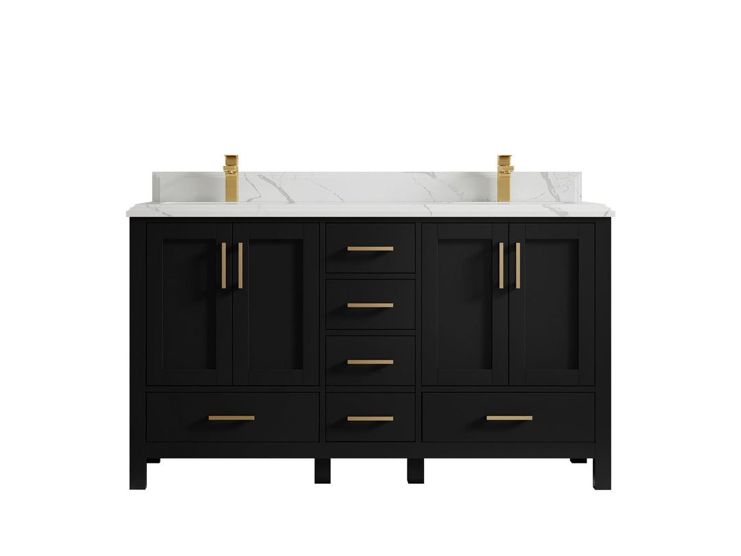 Malibu 60 in. W x 22 in. D Double Sink Bathroom Vanity - Willow Bath and Vanity