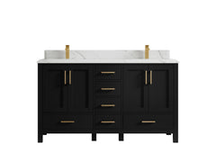 Malibu 60 in. W x 22 in. D Double Sink Bathroom Vanity - photo 25